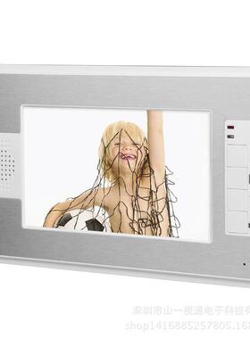 墅家讲用7寸铃有线彩色可视对门红SY812FA1别外夜视防雨