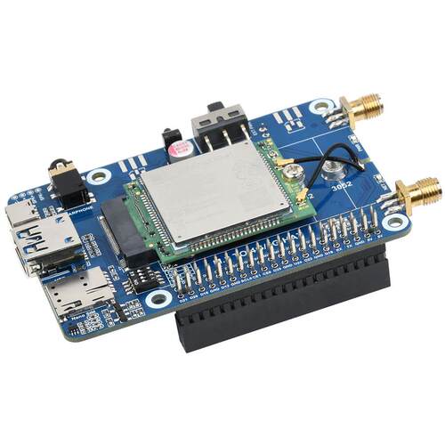 SIM7600G-H-M2 4G HAT扩展板 LTE CAT4高速率多频段 兼容4G/3G/2G