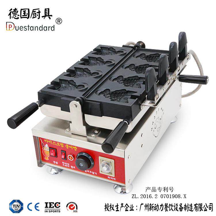 鲷鱼烧机日式翘尾冰淇淋鲷鱼烧商用大口鱼型烤炉鲷鱼烧机雪糕圣代