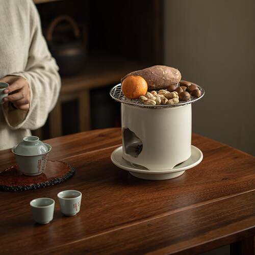 煮茶fjegaqng炭炉户烧家用风炉围炉煮茶茶器水泡茶小炉火橄外榄碳
