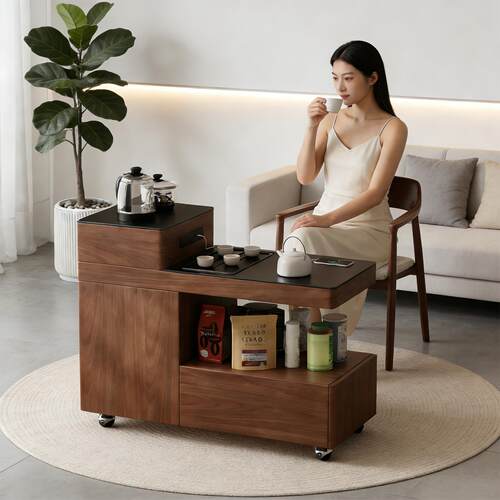 沙发边柜侧柜可移动茶几客厅家用2026新款实木边几茶桌侧边茶水柜