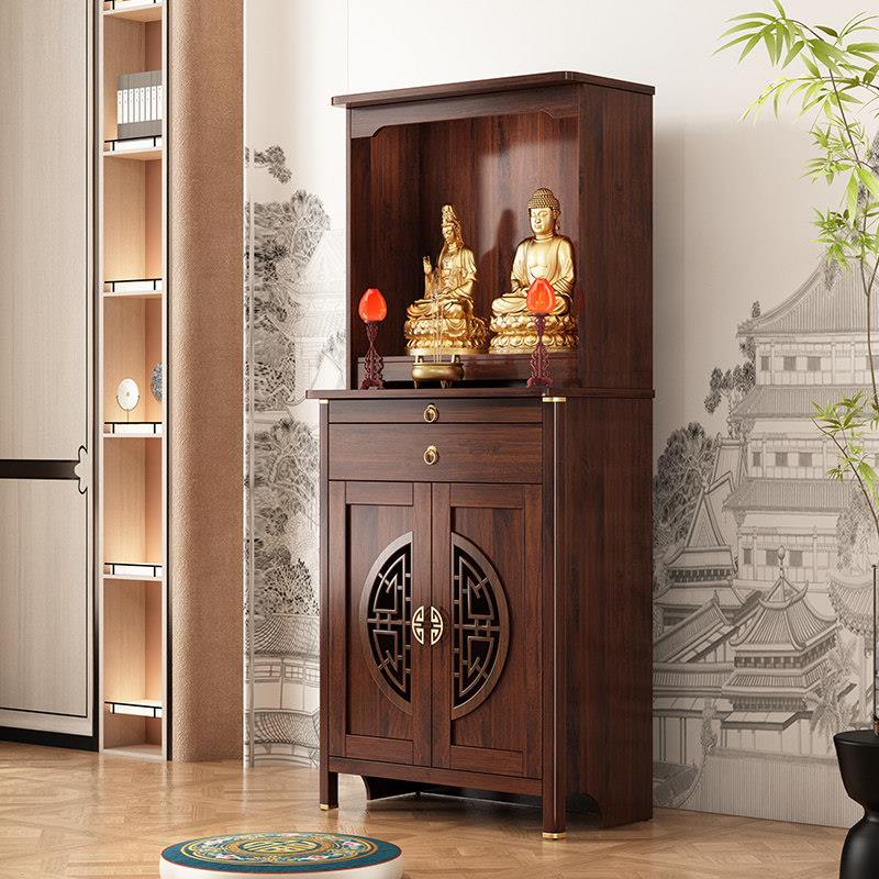 新中式佛龛供桌神台财神爷香案台经济型佛台佛柜家用观音菩萨神龛
