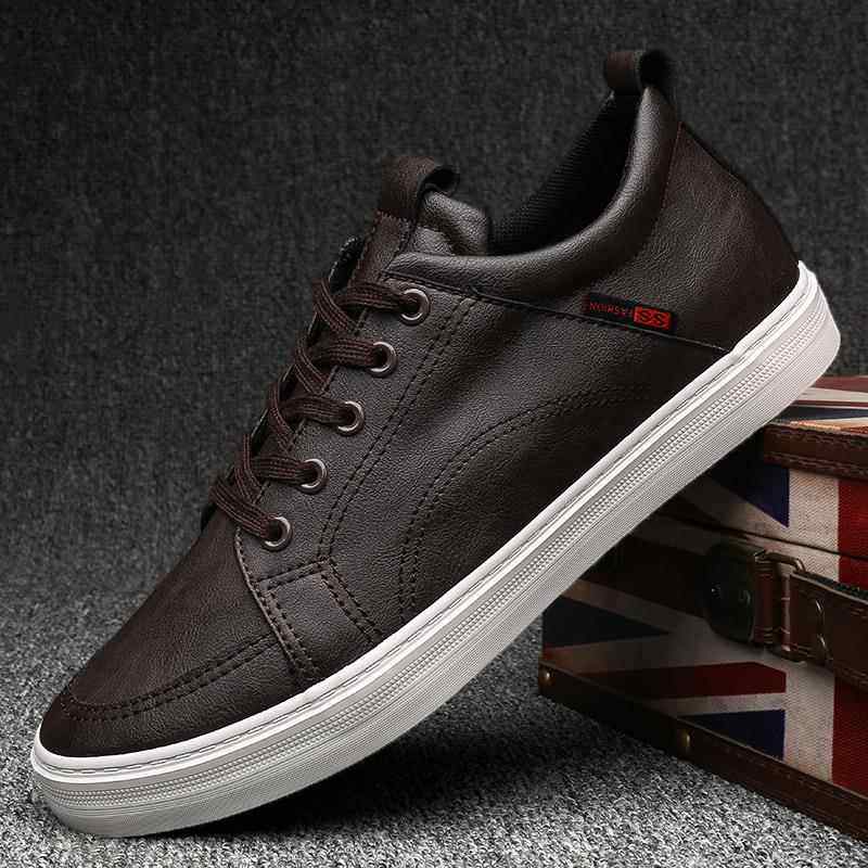 正品板男时鞋202流4年新款春季皮鞋男士韩版潮休闲鞋百搭潮鞋春秋