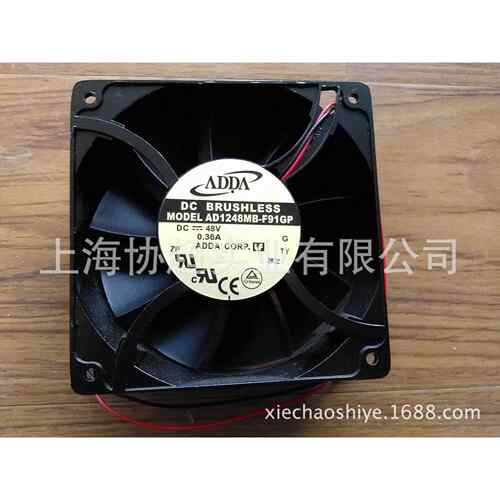 ADDA散热风扇AD1248MB-F91GP 12038 48V 0.36A通信机柜用