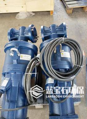 好氧池低速推流搅拌器CDQJB7.5/4-2500/2-56P潜水推流机生产定制