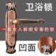 凹弧U面化妆室门锁红古铜欧式 厕所卫浴锁通用型洗手间浴室门把手