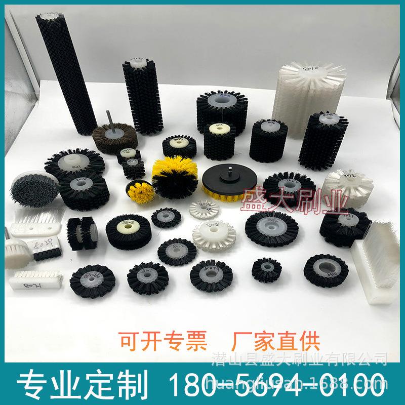 形工业刷轮滚筒刷抛光除尘毛刷圆毛尼龙毛335丝刷防静电小毛刷直