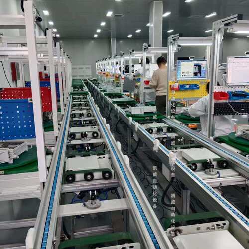 倍速链流水线车间自动化生产线设备装配线带升降机工装板组装拉线