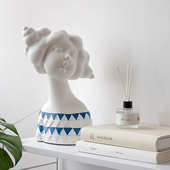 辛格瑞娜批发 饰品 北欧创意人偶女孩树脂摆件 客厅电视柜装