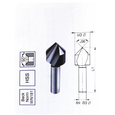 德国BECK单刃60度WN180倒角刀镀钛涂层整体式倒角铣刀加工不锈钢