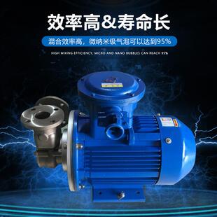 益顿厂家不锈钢自吸式臭氧水混合泵耐 腐蚀溶气泵气液混合泵