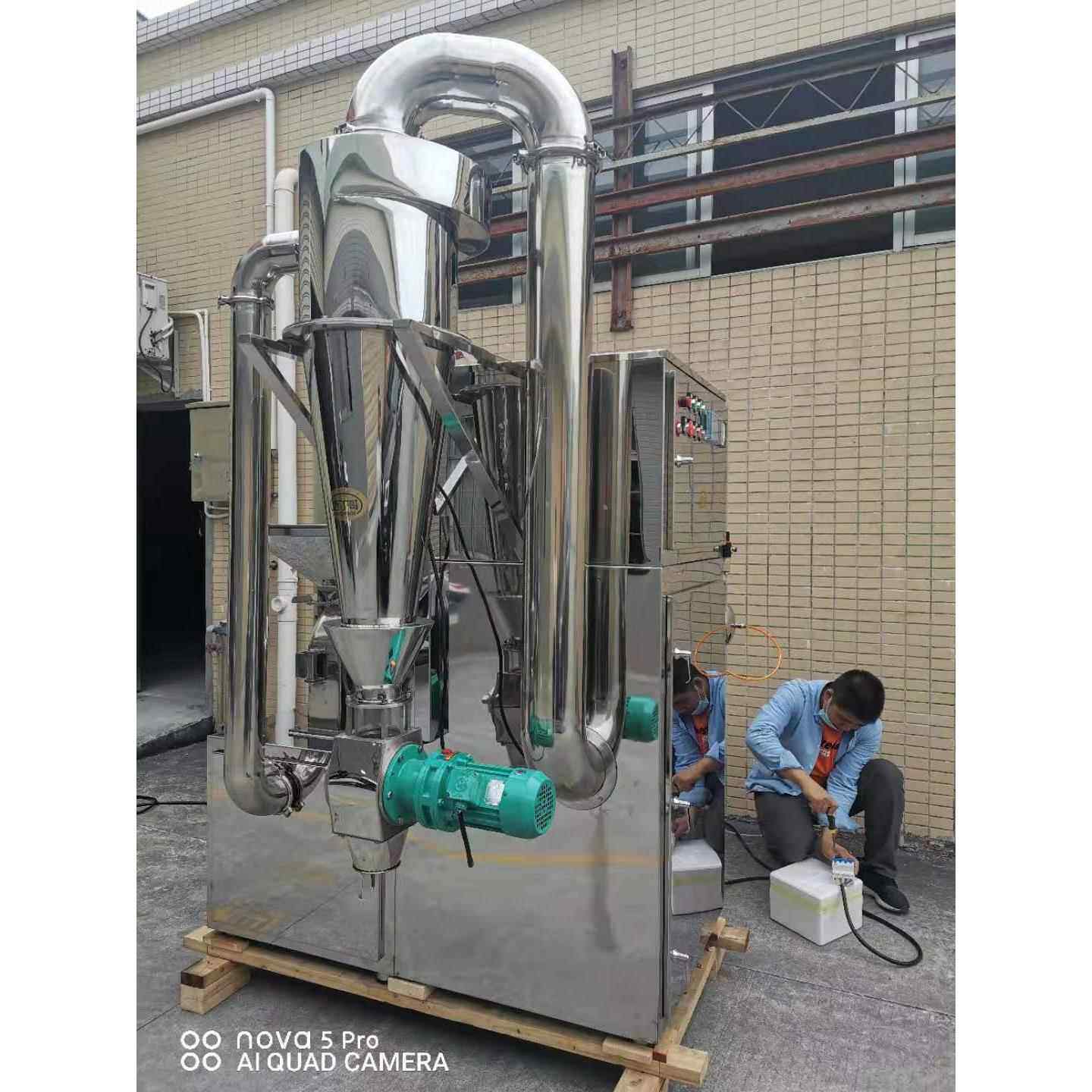 广东大米脉冲粉碎机调味料香叶根茎工业旋风粉碎机耐用304不锈钢