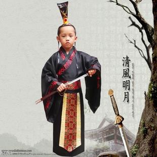 高档儿童古装汉服男女孩课本剧完璧归服赵装出将相和如蔺相廉颇演