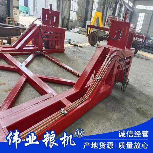 粮库液压翻板卸车机粮食储备库卸粮机后翻式液压翻板卸车平台