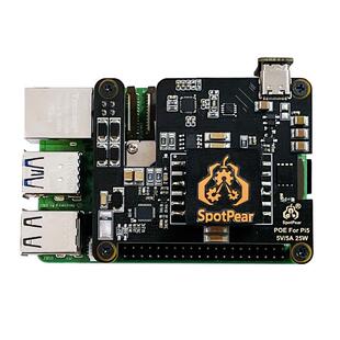 树莓派5POE以太网供电协议802.3af atPi5带PD诱导TypeC