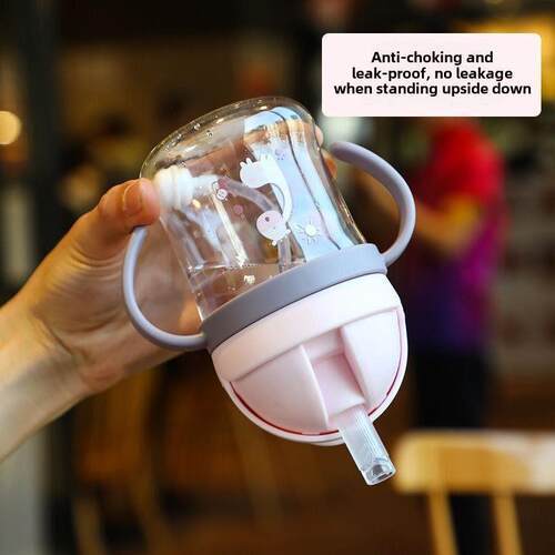 Baby drinking cup drinking straw cup baby water bottle with