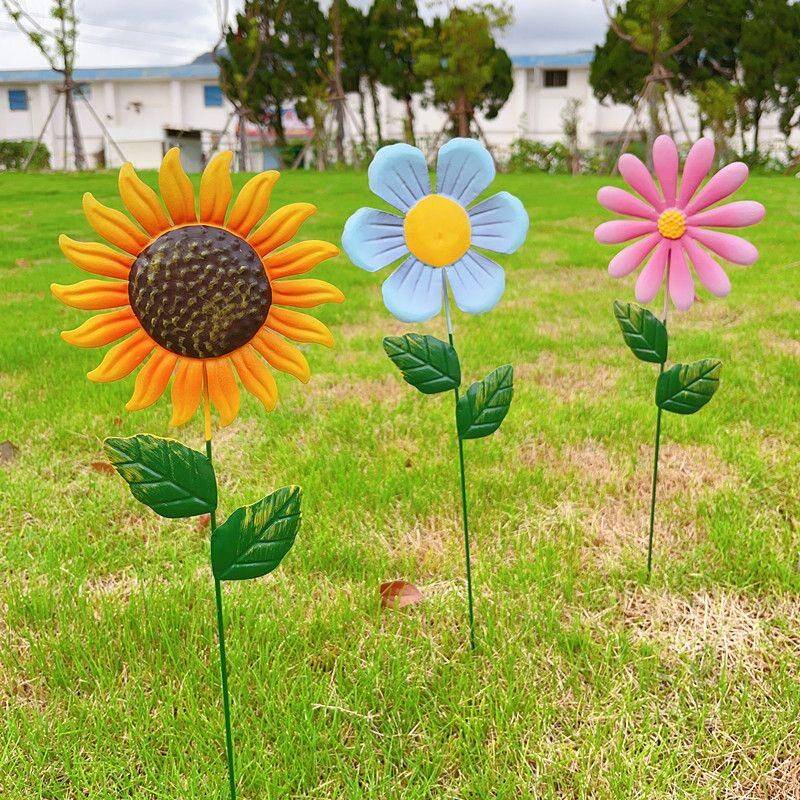 包邮花插太阳花向日葵花朵园艺户外阳台民宿摆件装饰幼儿园造景