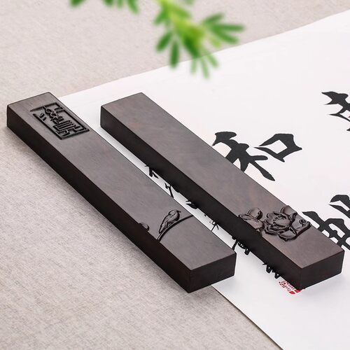 原木镇纸镇尺木质毛笔文房四宝