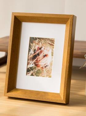 Nordic simple wooden photo frame square picture frames 相框