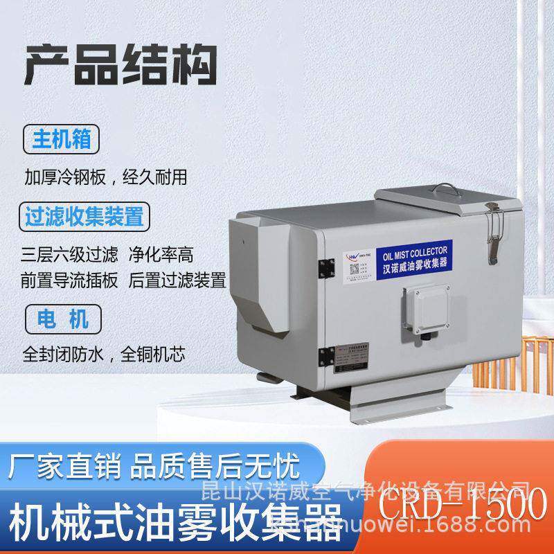 汉诺威DSCRD-1500工业数控机床加工中心油烟油雾净化收集过滤器