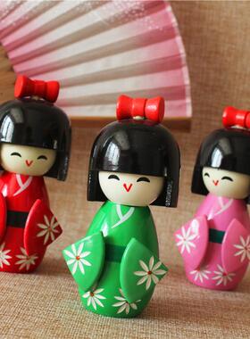 特价 日本木偶艺伎摆件 和服娃娃人偶卡通 料理店寿司店铺装饰品