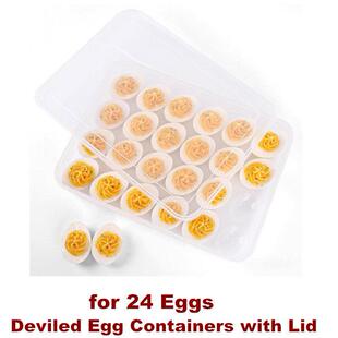 Deviled Egg Containers Tray Holder Carrier Platter Storage