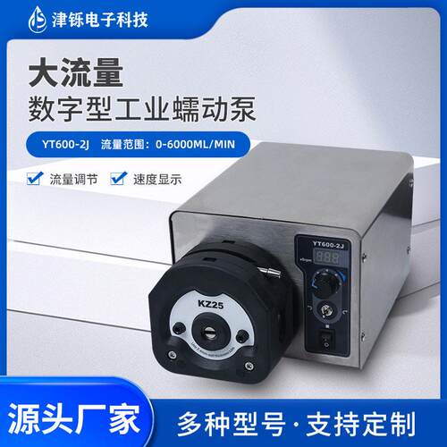 定制工业级蠕动泵YT600-2J调速型软管精度大流量耐腐蚀恒流泵