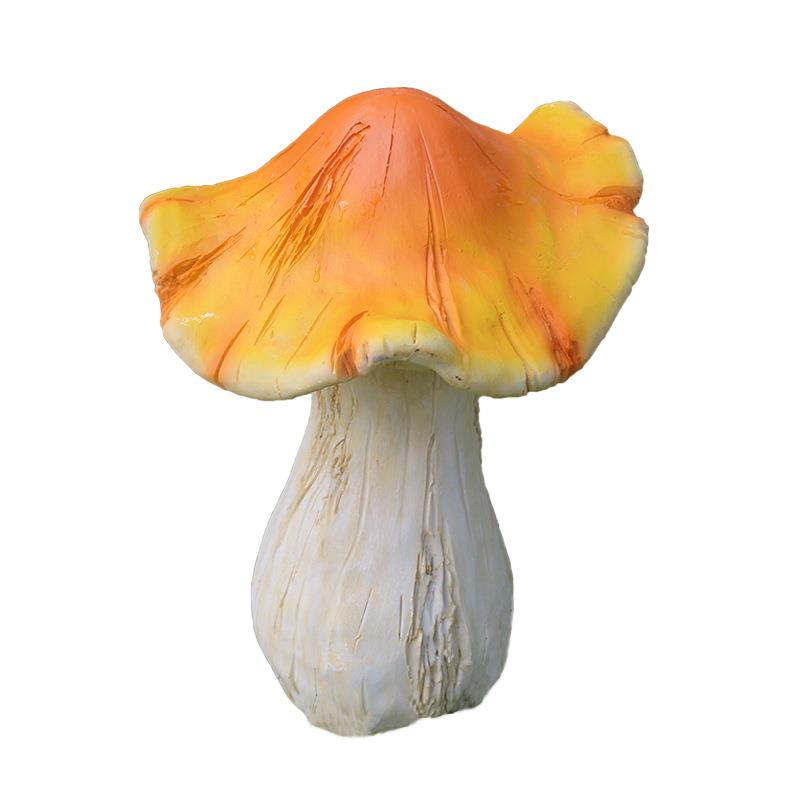 厂家直销花园院子造景幼儿园草坪装饰品树脂植物模型蘑菇摆件庭院