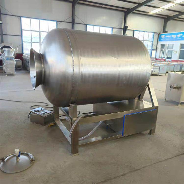 全自动卧式真空滚揉机 鸡锁骨腌制入味腌渍机 牛排自动上料滚揉机