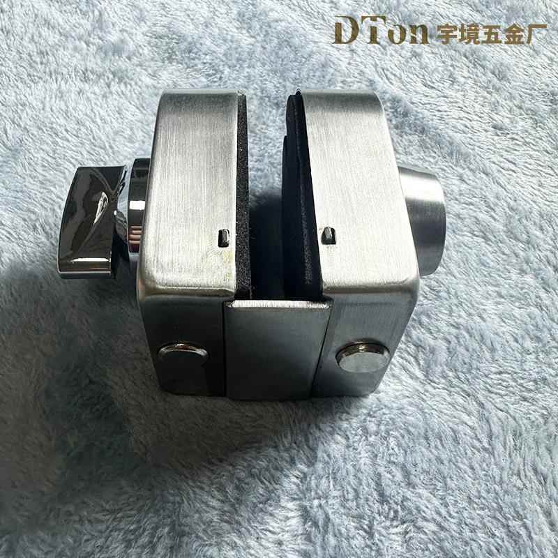 DT-9900玻璃插门地锁地门插免开孔地销单门中央锈锁不钢卫生间浴