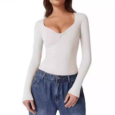 Evangelene Sleeve White Long Top