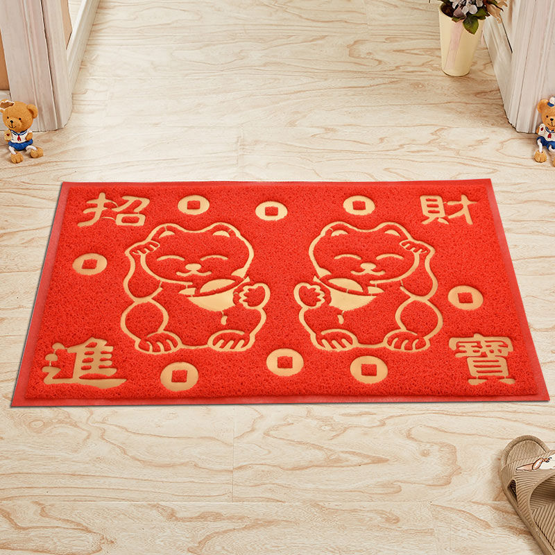 Fulaiju Fortune cat Carpet floor mats Welcome mat Door mat floor mats Home hall non-slip mat 6in the Home Fabric , Mat  category - from Buy2taobao.com to provide professional Taobao agent buy service