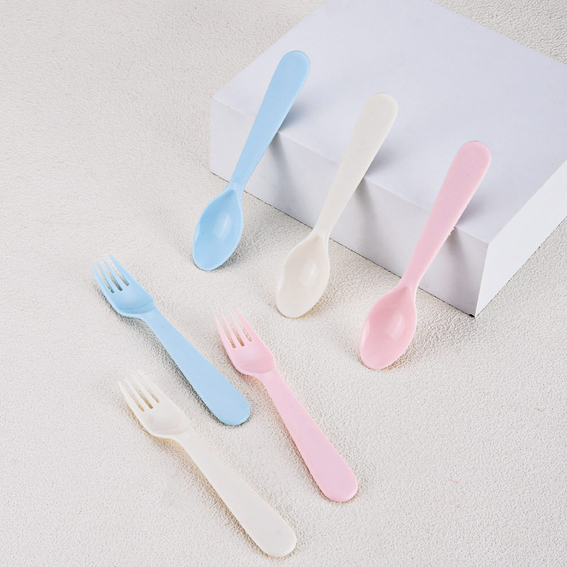 亚马逊儿童儿童餐具简约塑料饭勺