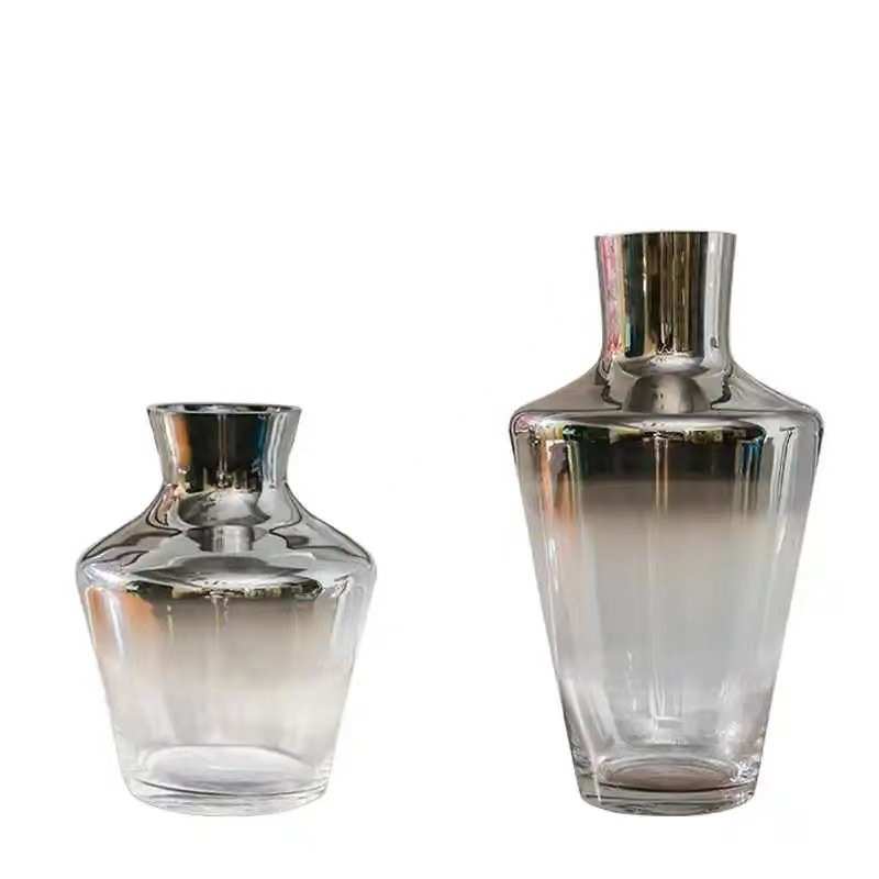 直发花瓶电炉半透明玻璃色料水培花瓶时尚家庭装饰花器玻璃摆件
