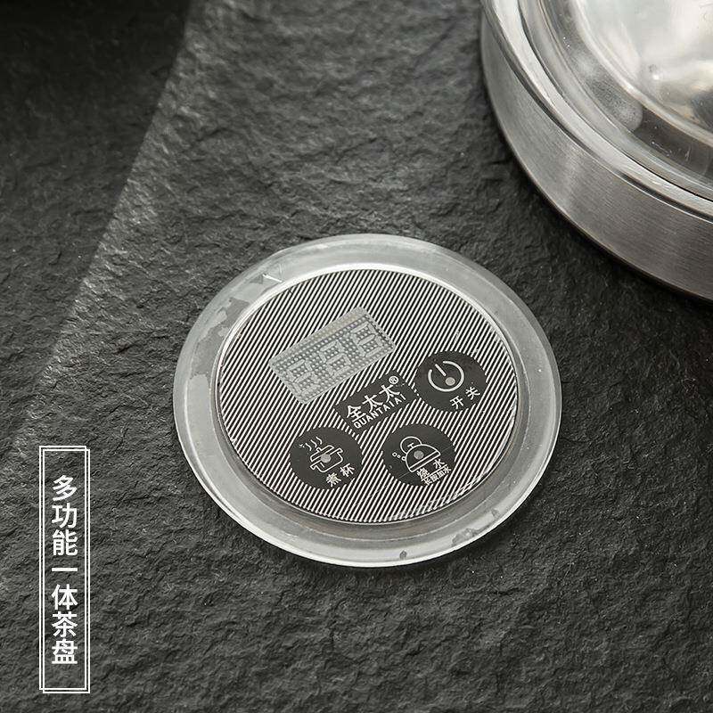 新款天然乌金石茶盘家用茶盘电磁炉款一体式套装自动上水厂家直供