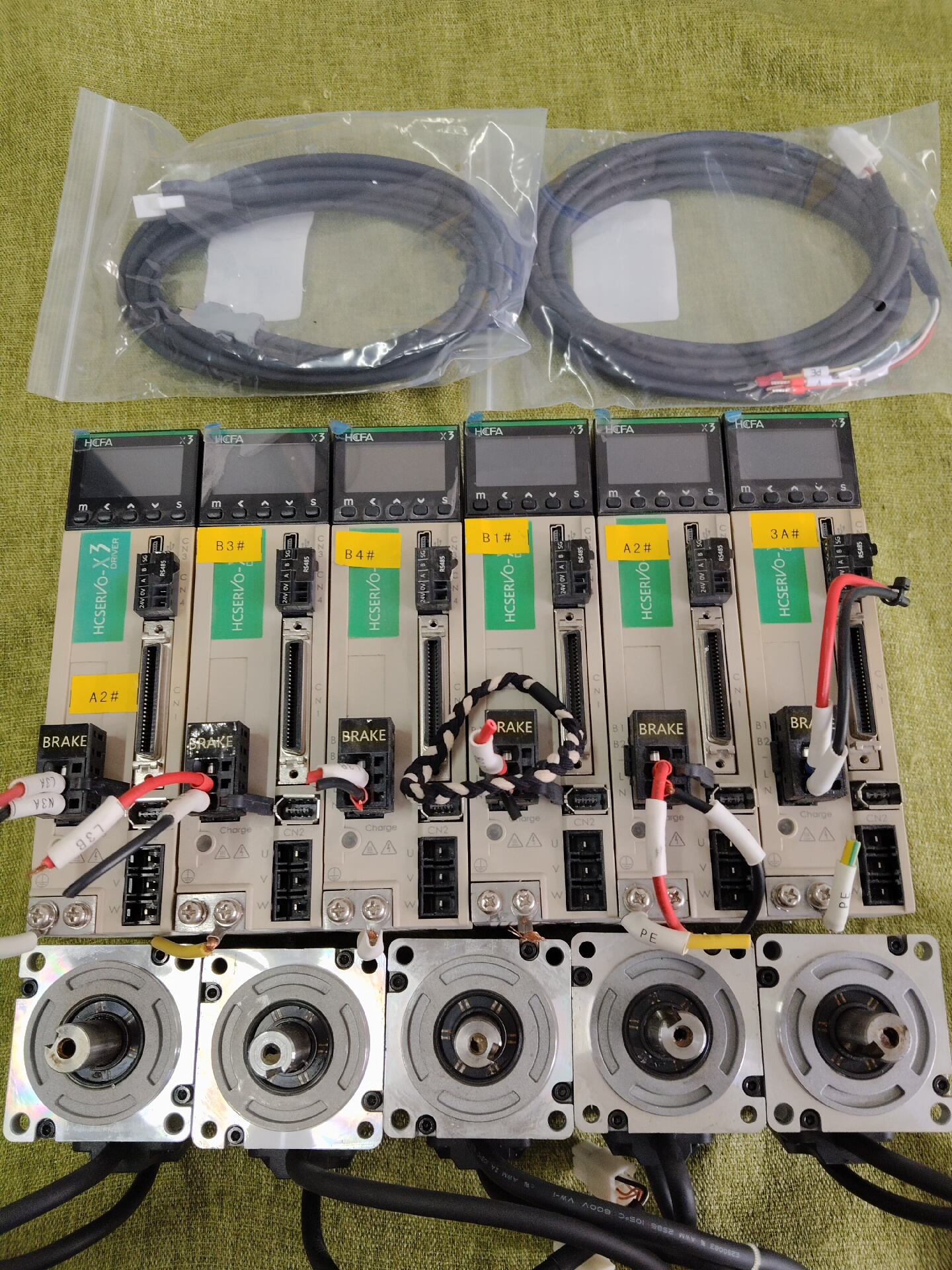 禾川200w伺服SV-X3DA020A-D，电机SV-X3M