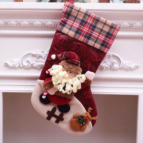 Christmas stocking decorations Santa stockings圣诞袜