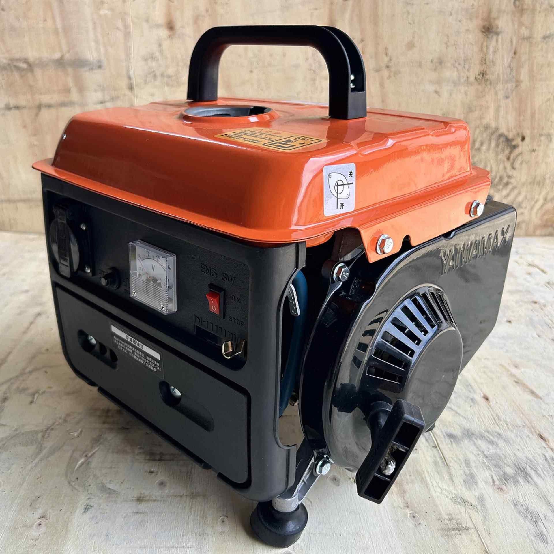 二冲程65户080/0W手提小型汽油发电机家用单相2野20V低噪外便650W
