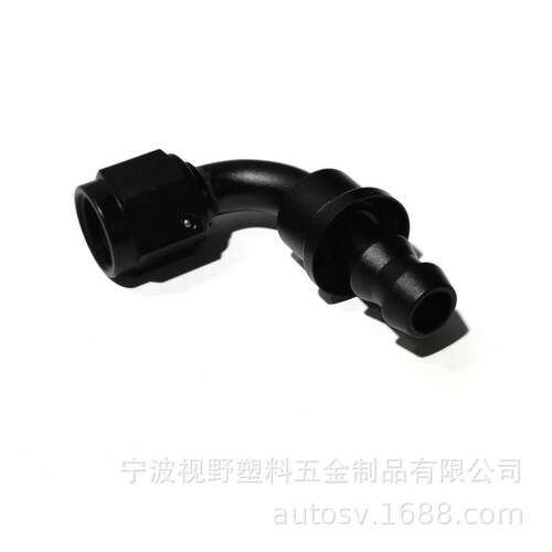 90度AN6 AN12推进式PUSH-ON改装油冷器油管快速接头插入式插管式