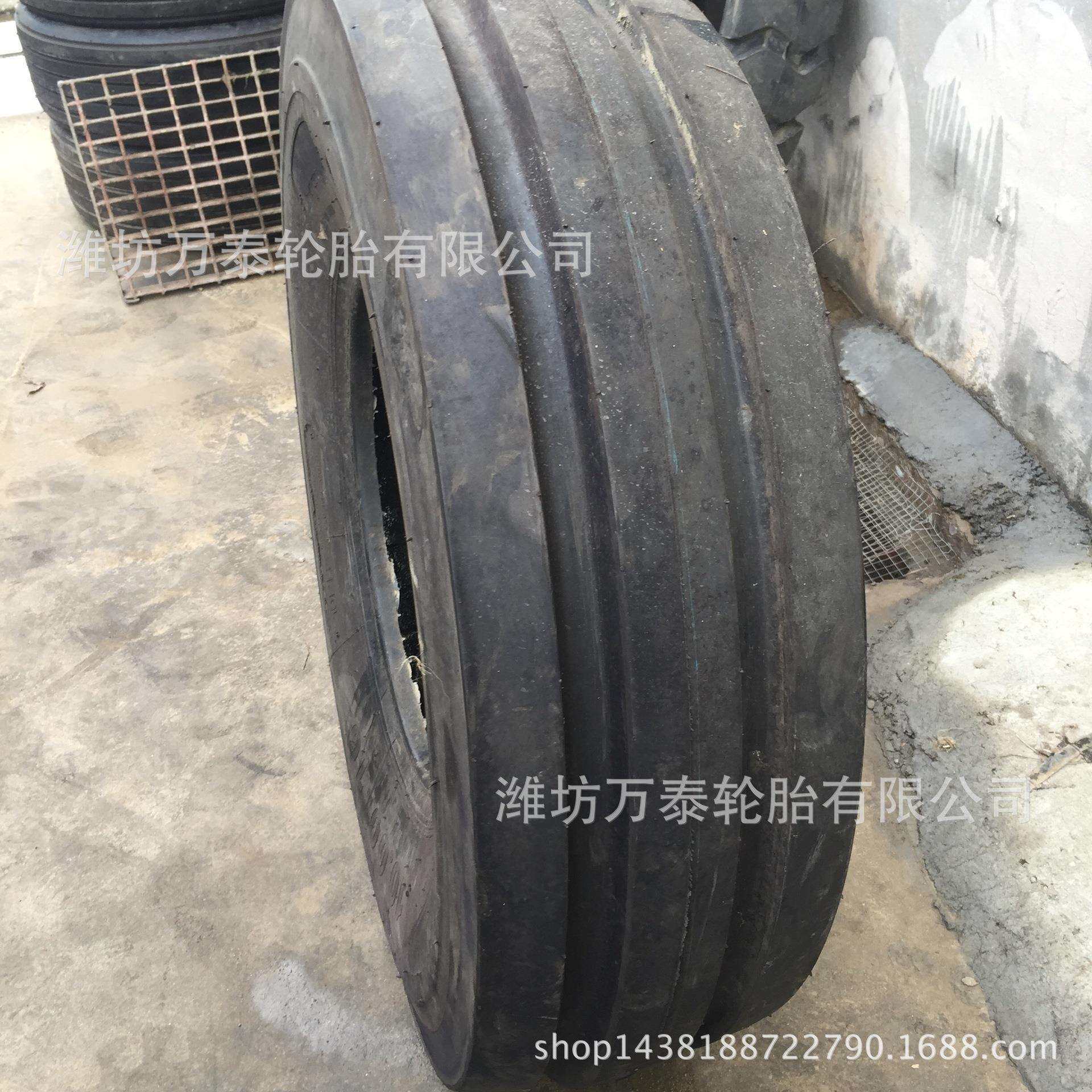 厂家直销9.0010.00-16农用拖拉机轮胎导向轮双沟花纹打草机前轮