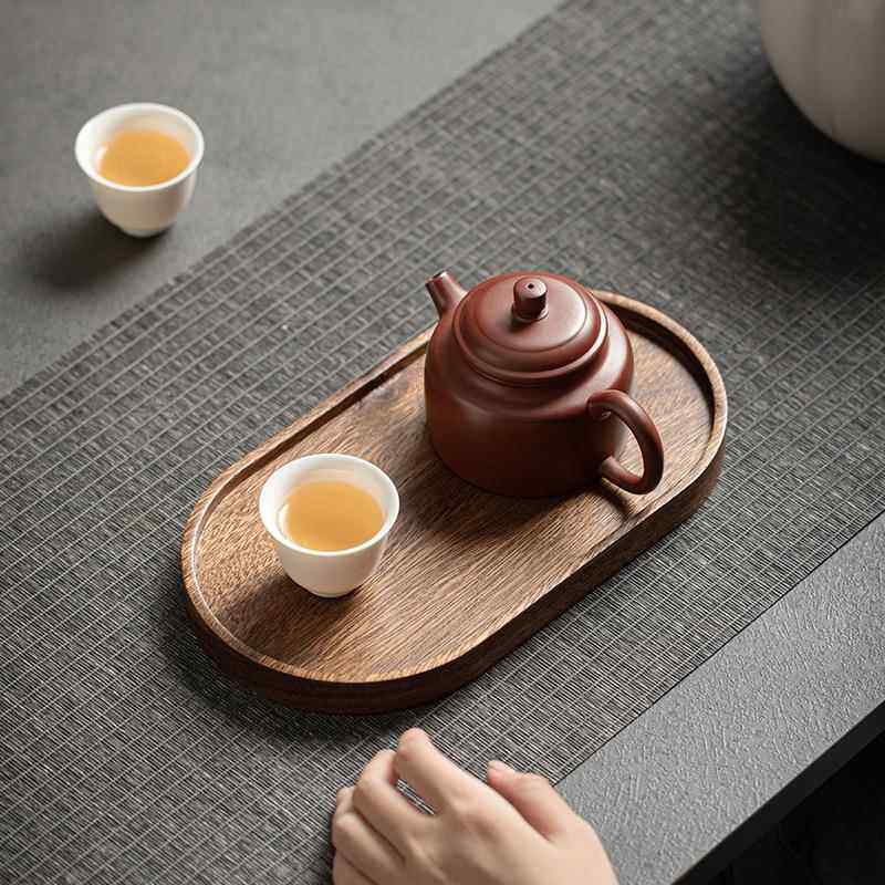 新款直销日式胡桃木托盘家用实木长方形干泡台茶盘功夫茶具壶承木