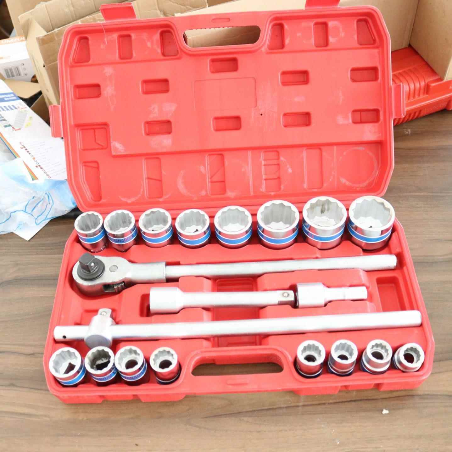 21件套筒套6角12角型汽车机NRC械多重功能组合修车专用工装汽修具