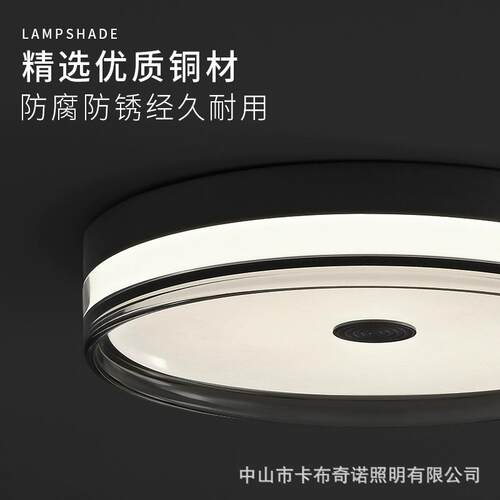 意式极简主卧吸顶灯轻奢创意书房现代简约设计师高端全铜卧室灯