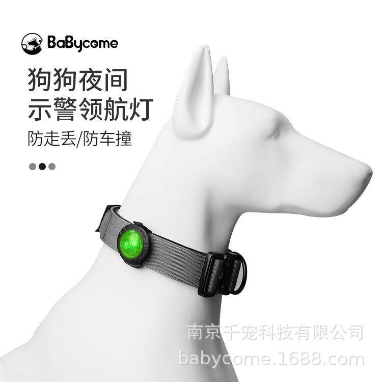 Babycome宠物灯夜间夜晚遛狗灯发光狗狗防走失灯吊坠LED项圈用品