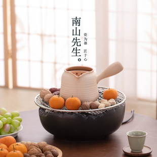 南山先生纳福围炉煮茶家用室内侧把壶电陶炉烤茶壶罐罐茶壶煮茶炉
