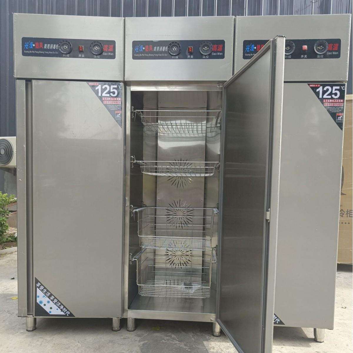 商用立式单门高温热风循环餐具消毒柜 大容量餐具立式消毒柜
