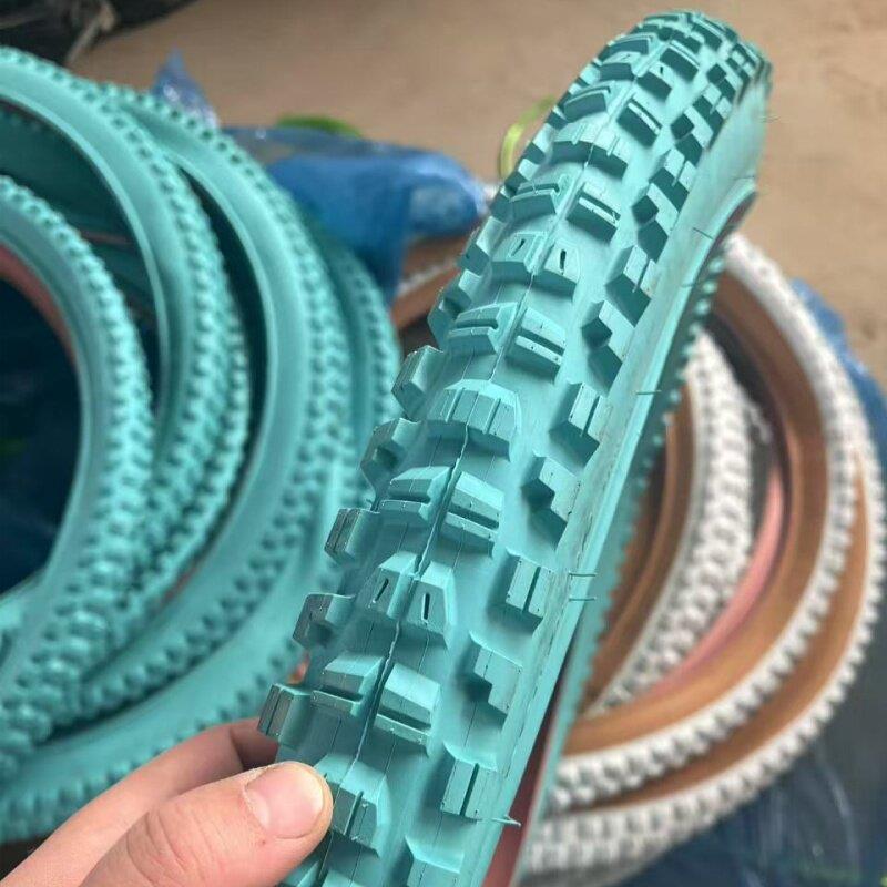 白色26寸登山车外胎大颗粒轮胎27.5寸轮胎自行车轮胎越野耐磨加厚