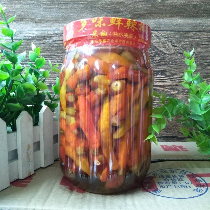 江西赣南特产朝天椒酱泡辣椒酸辣椒鲜米椒酒酿辣椒泡菜客家1瓶
