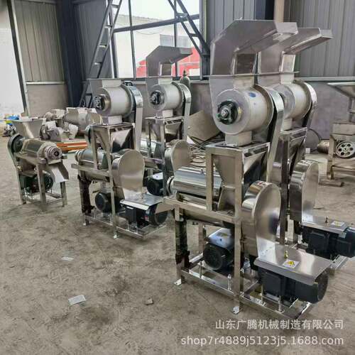 大型脐橙菠萝破碎榨汁机不锈钢压榨果汁机雪梨柠檬工业打汁设备
