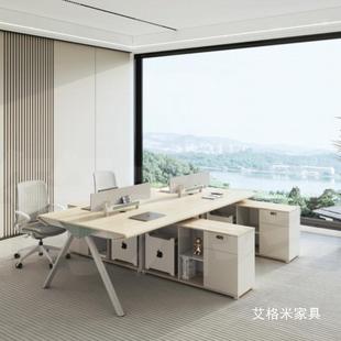 办公桌椅组桌合办公室s6363工位双员人46人电脑子职员桌屏风多人